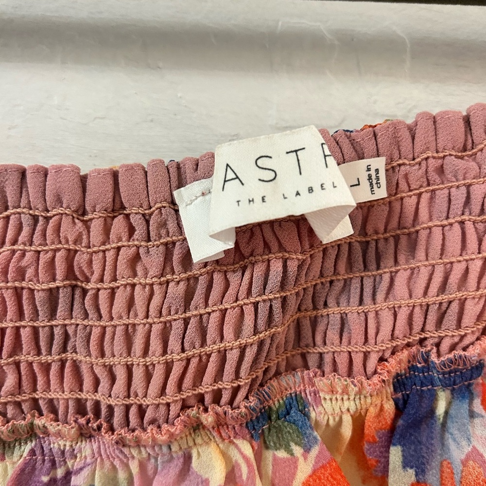Astr Floral Tie-Waist Maxi Dress - Pink Multi - Picture 2 of 4
